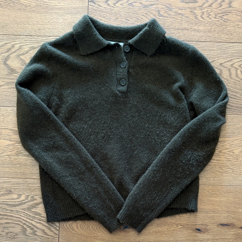 Zara Olive Knit Sweater
